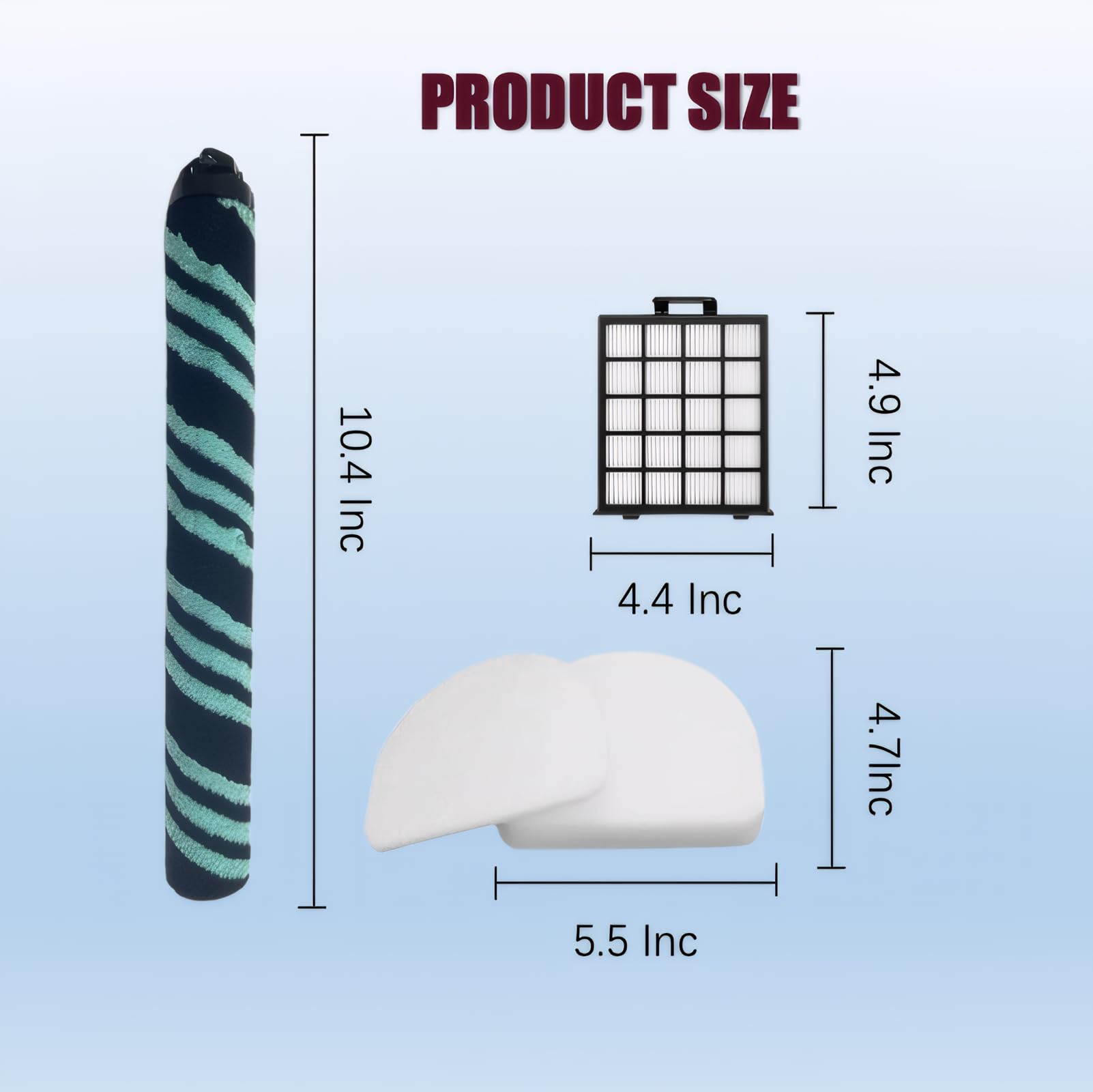 Aimery foam and felt filters for AZ4002, durable and reusable.