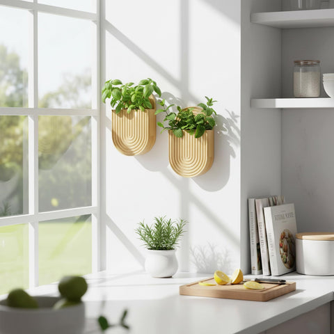 Aimto boho wall vase with included mounting hardware.