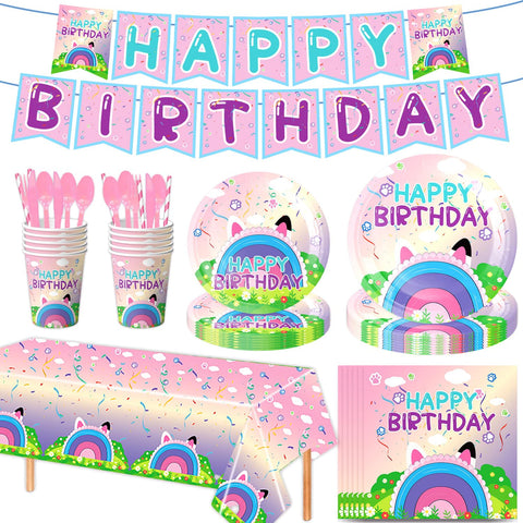 Ainuit napkins with paw print motif aid mess-free celebrations.