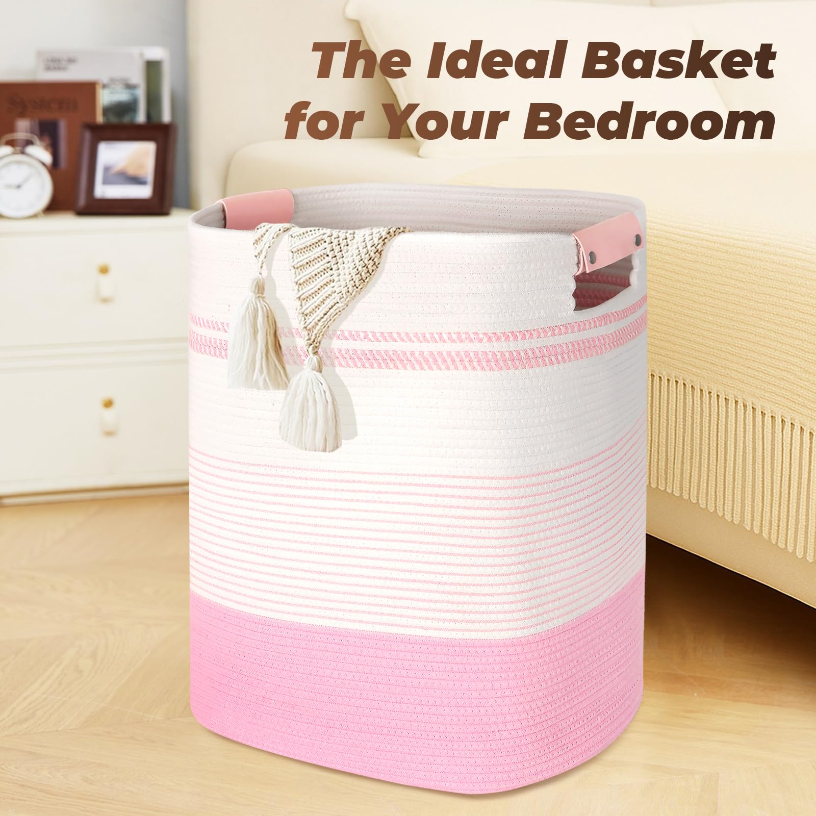 AINUOQI clothes hamper with 17x14x22 large capacity.