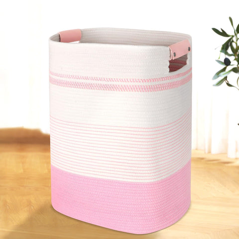 AINUOQI laundry basket with handles for easy transport and tidy laundry.
