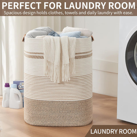 AINUOQI living-room decor blanket basket complements space.