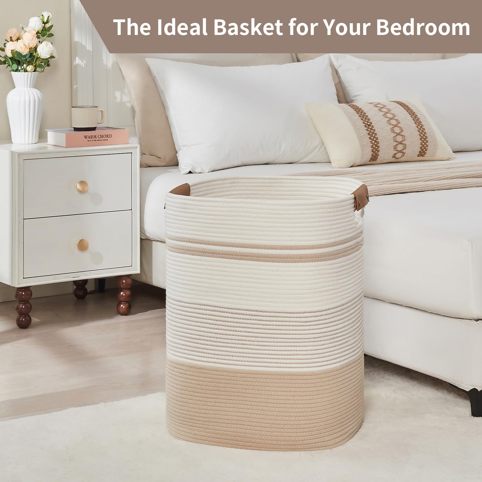 AINUOQI multifunction storage basket for living rooms and bedrooms