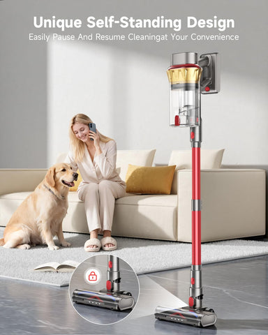 AIPOWAY 2.5L dual-cup design reduces pauses during large cleanups