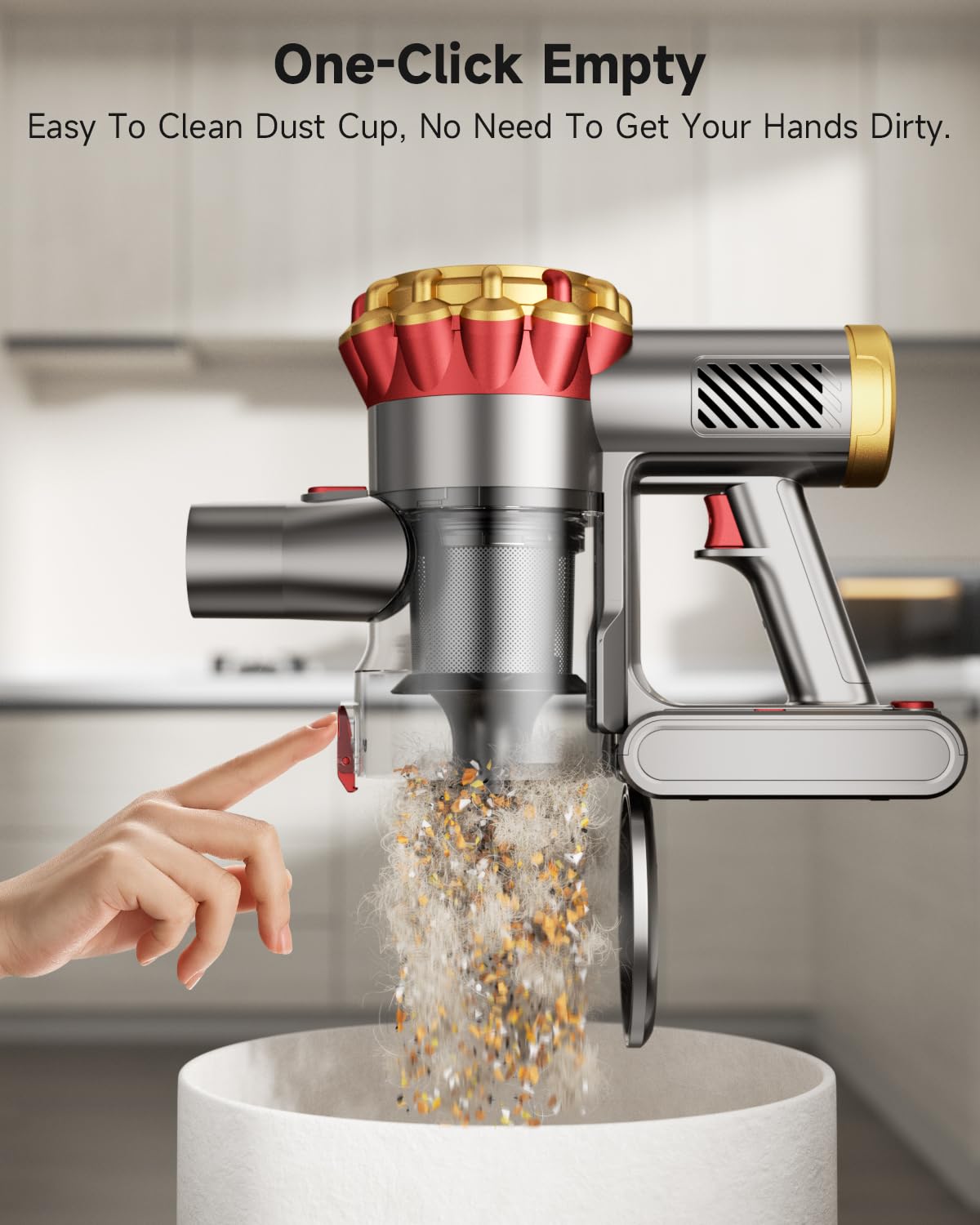 AIPOWAY five-layer filtration traps dust and dander effectively