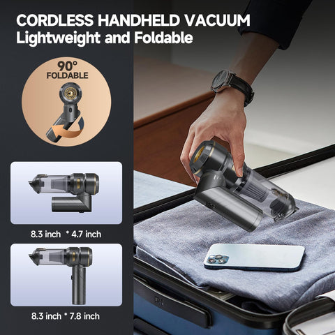 AIPROIN 6000mAh battery provides extended cleaning sessions.