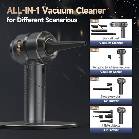 AIPROIN handheld vacuum includes blower and inflate functions.
