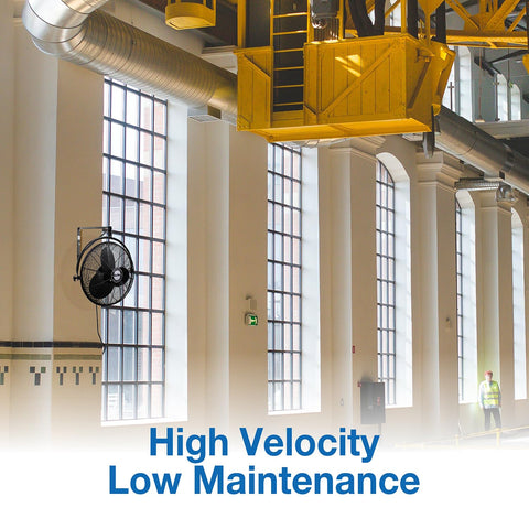 Air King 9020 pivoting head directs airflow precisely where needed.
