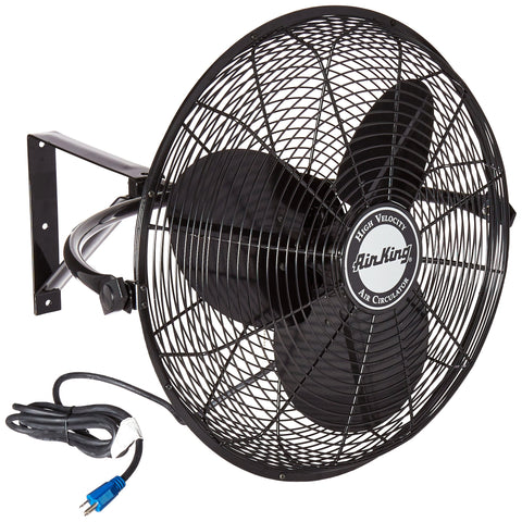 Air King 9020 steel blade guard adds durability for daily operation.