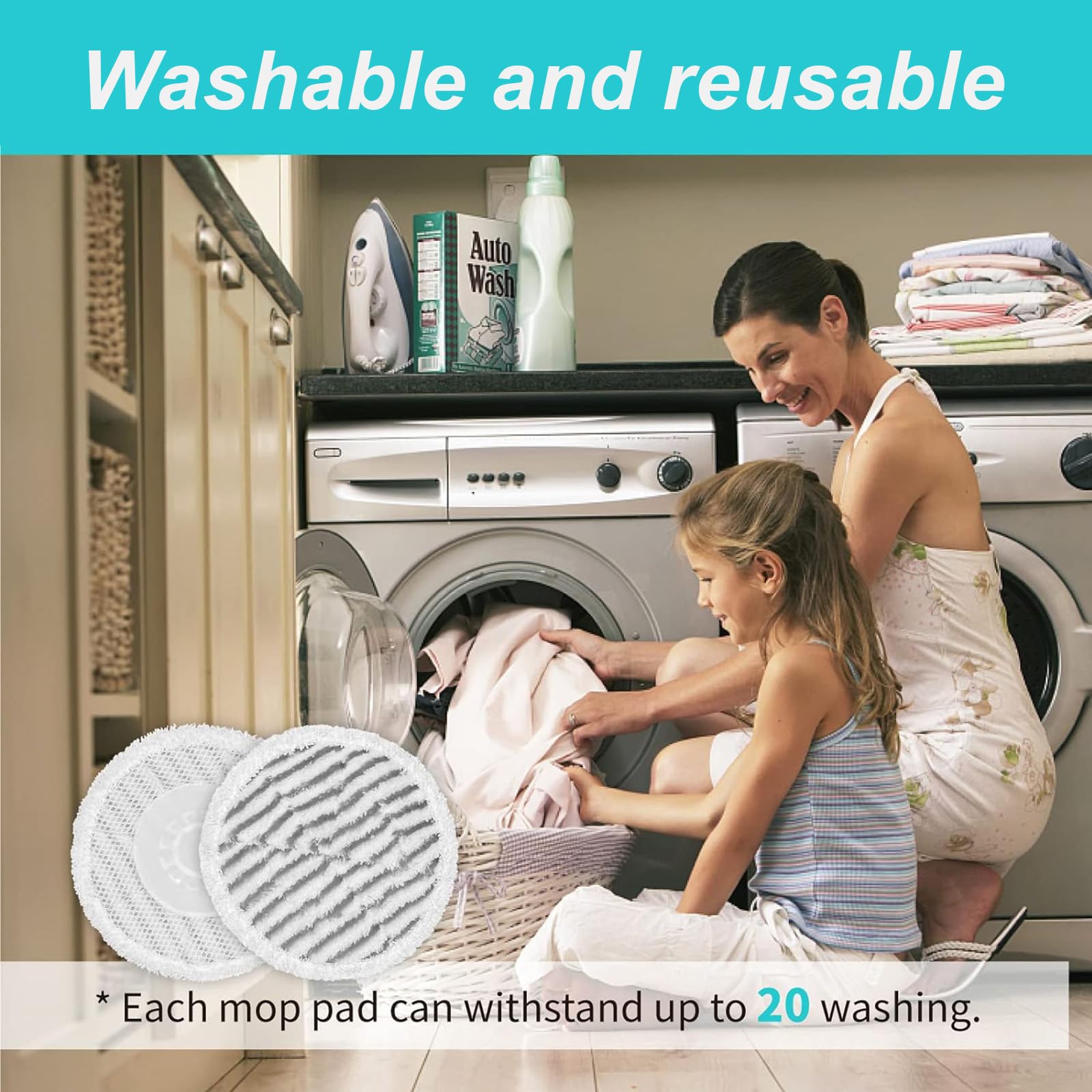 AIR U+ pad design durable through up to 20 washes