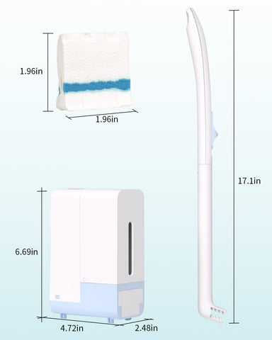 Air U+ compact system saves space in small bathrooms.