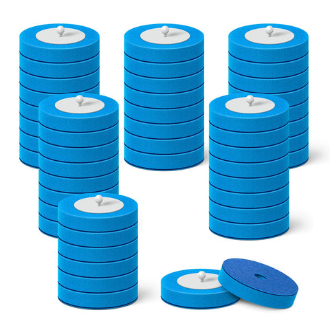 AIR U+ disposable brush heads close-up for 48-count convenience and mess-free disposal.