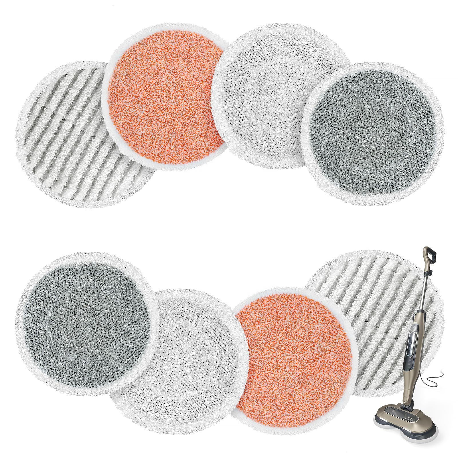 AIR U+ white soft-touch pad on mop head for delicate cork floors