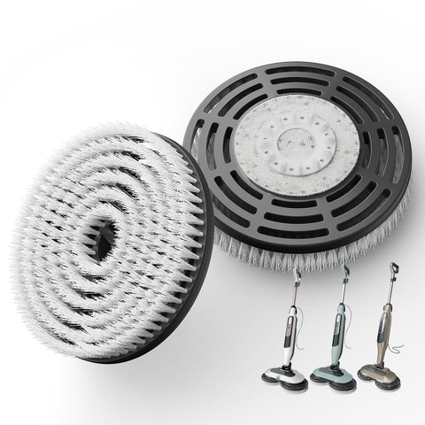 AIR U+ upgraded-steam-mop-brush-pad delivers deep cleaning on sealed floors.