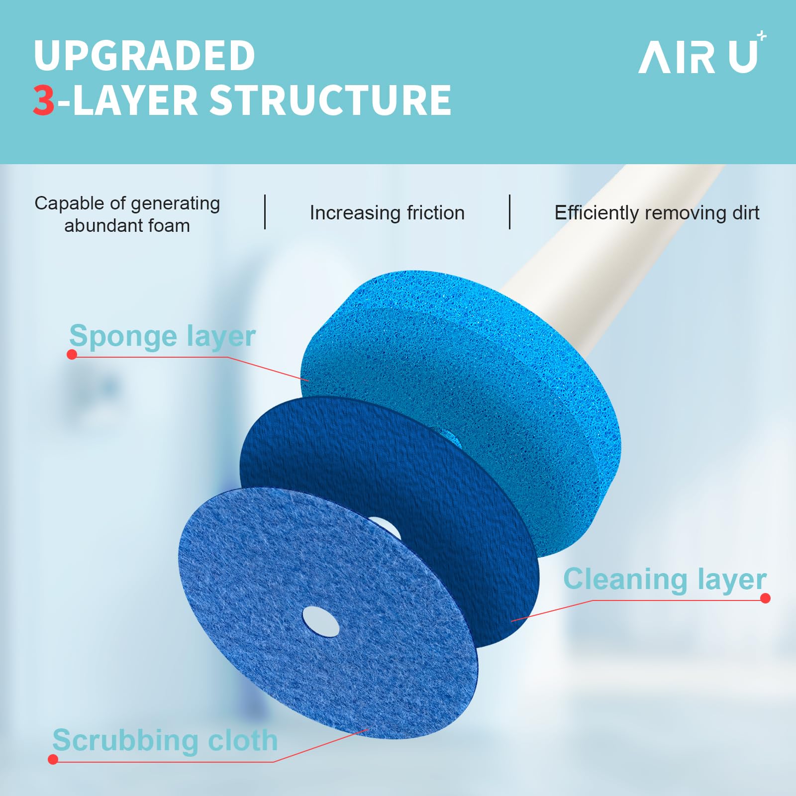 AIR U+ wand eject action demonstrates quick, hands-free disposal.