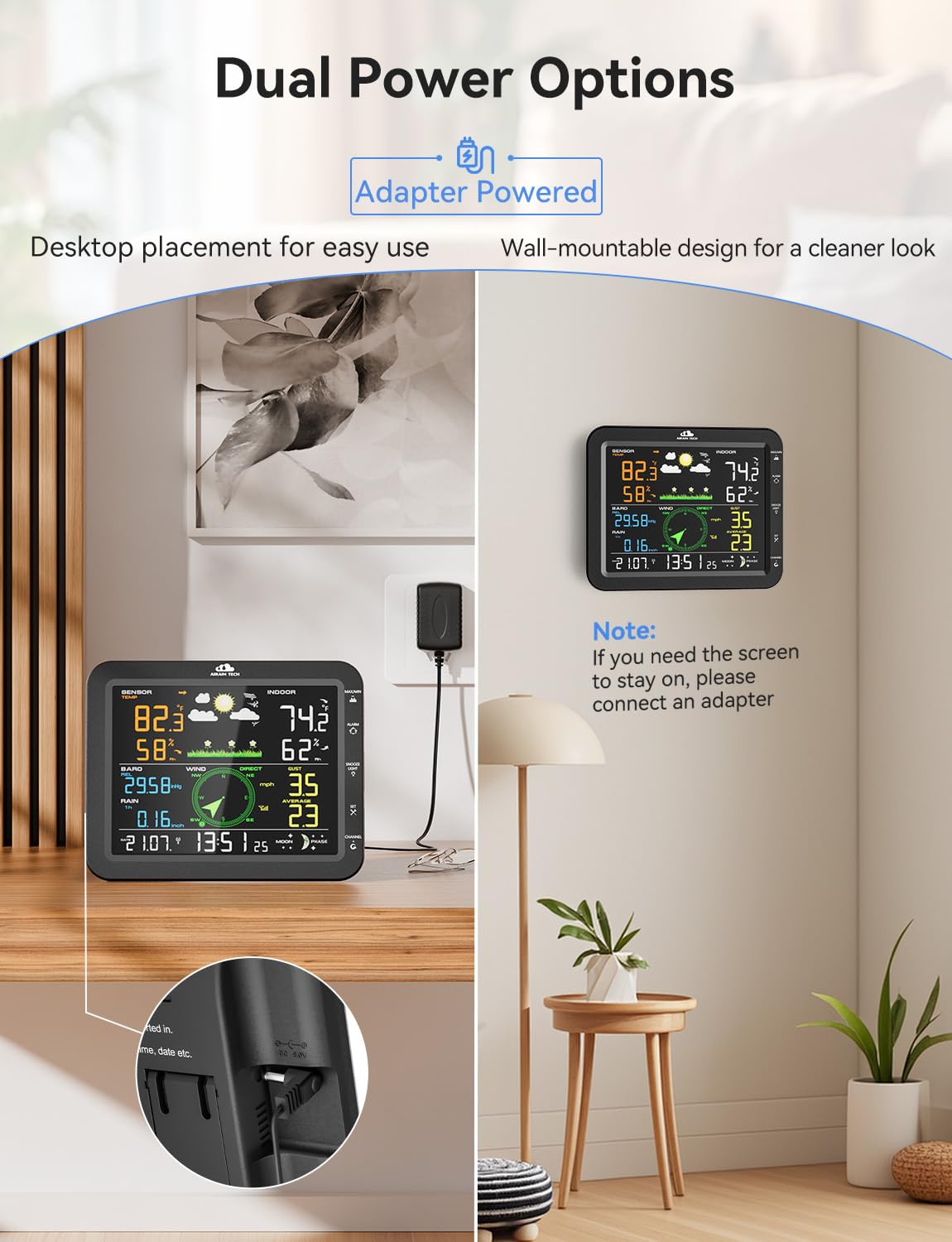 Airain Tech anemometer measuring wind speed for outdoor safety