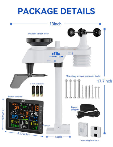 Airain Tech easy-install outdoor sensor setup for quick weather monitoring