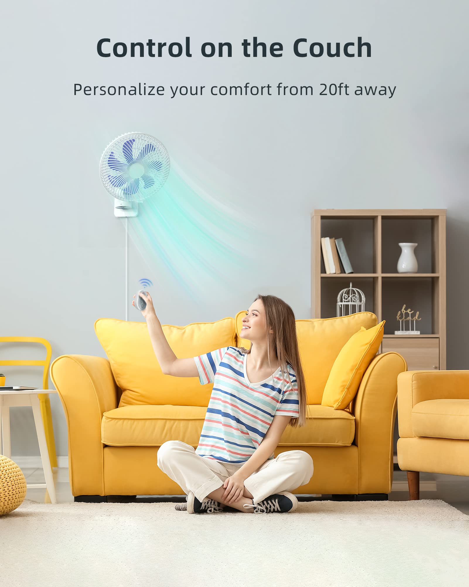 Airbition timer function helps conserve energy by automatically turning off after set intervals.