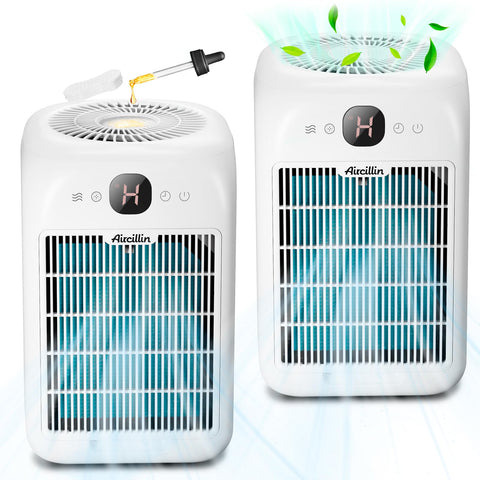Aircillin air purifier front view for large room coverage