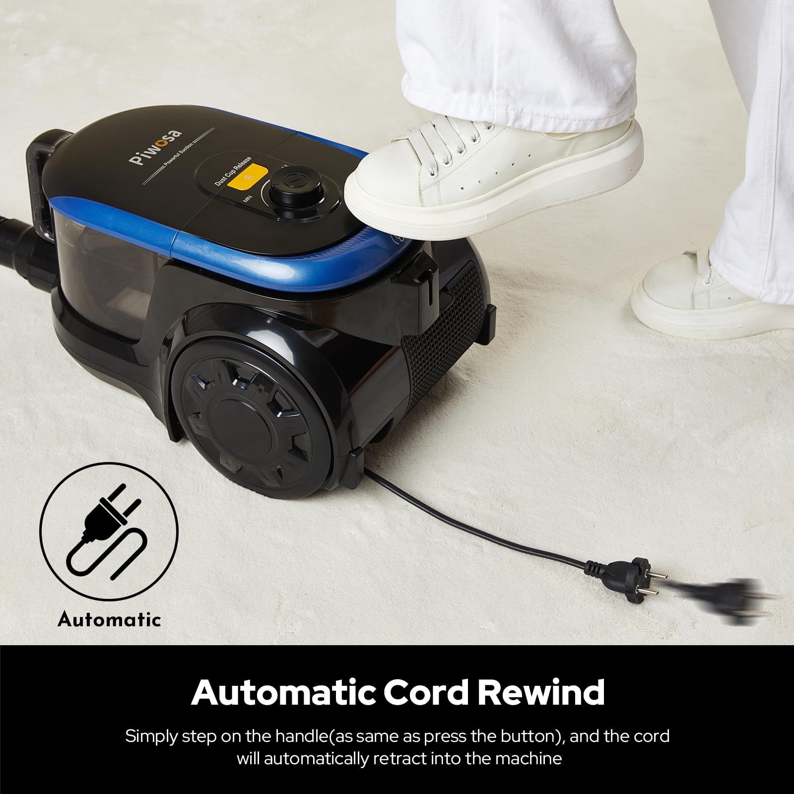 Compact, ergonomic Aircliff Piwosa for easy storage