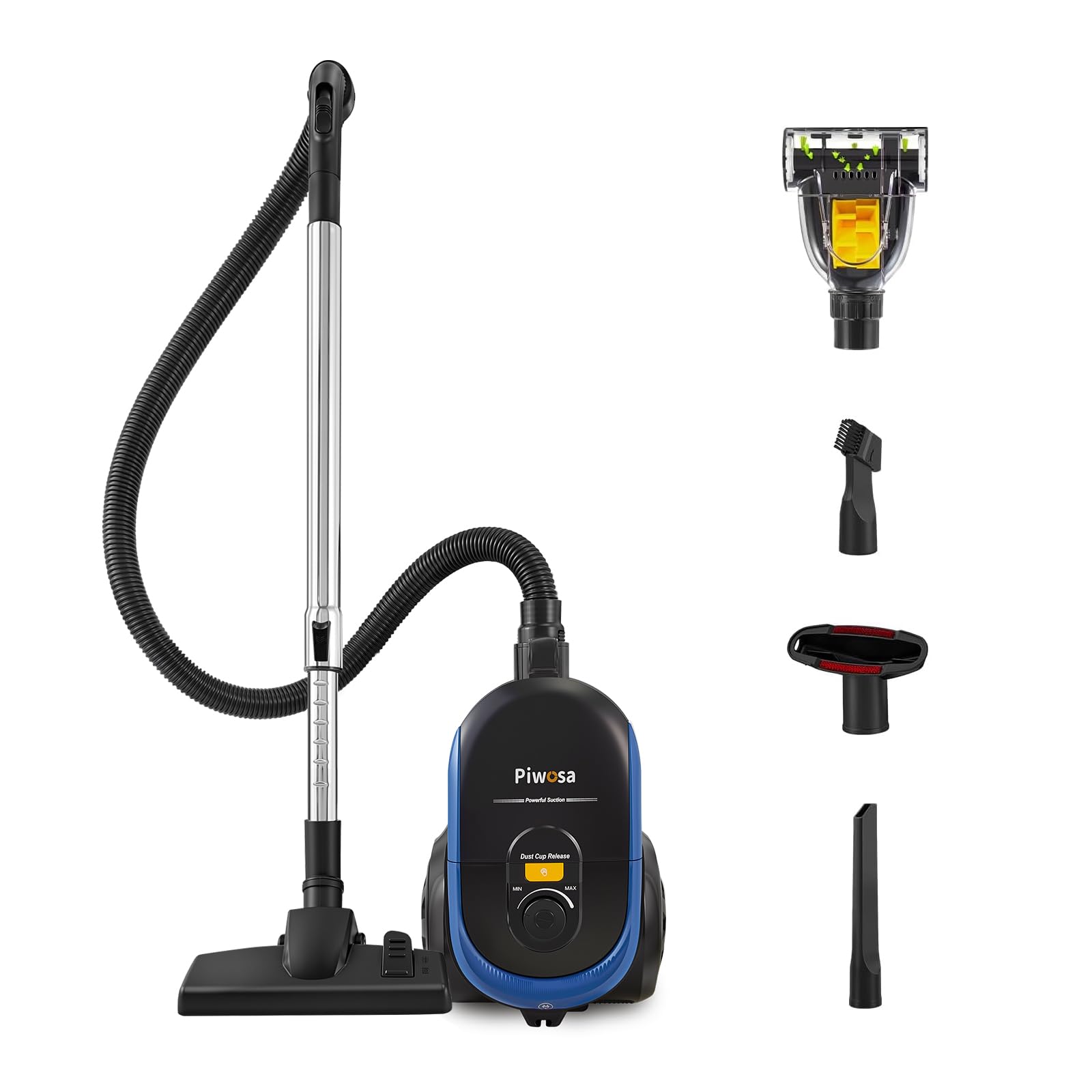 Aircliff Piwosa CV1201 motor and suction in action for powerful cleaning