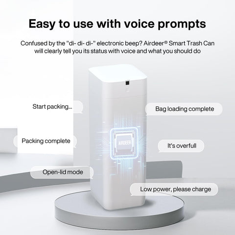 Airdeer L2 voice prompts guide users through easy operation.