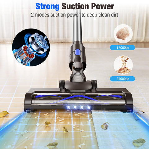 AIRDIYA 8-in-1 lightweight stick vacuum designed for versatile cleaning from floor to furniture