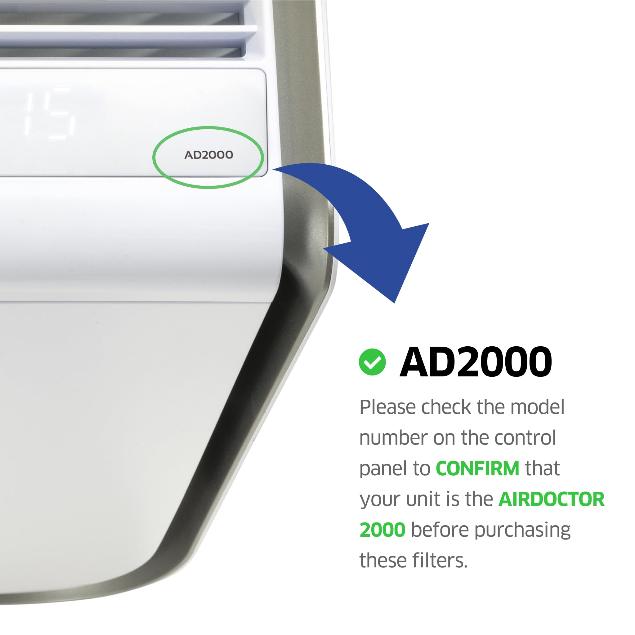 AirDoctor AD2000 carbon/gas trap filter-2 reduces odors and VOCs.