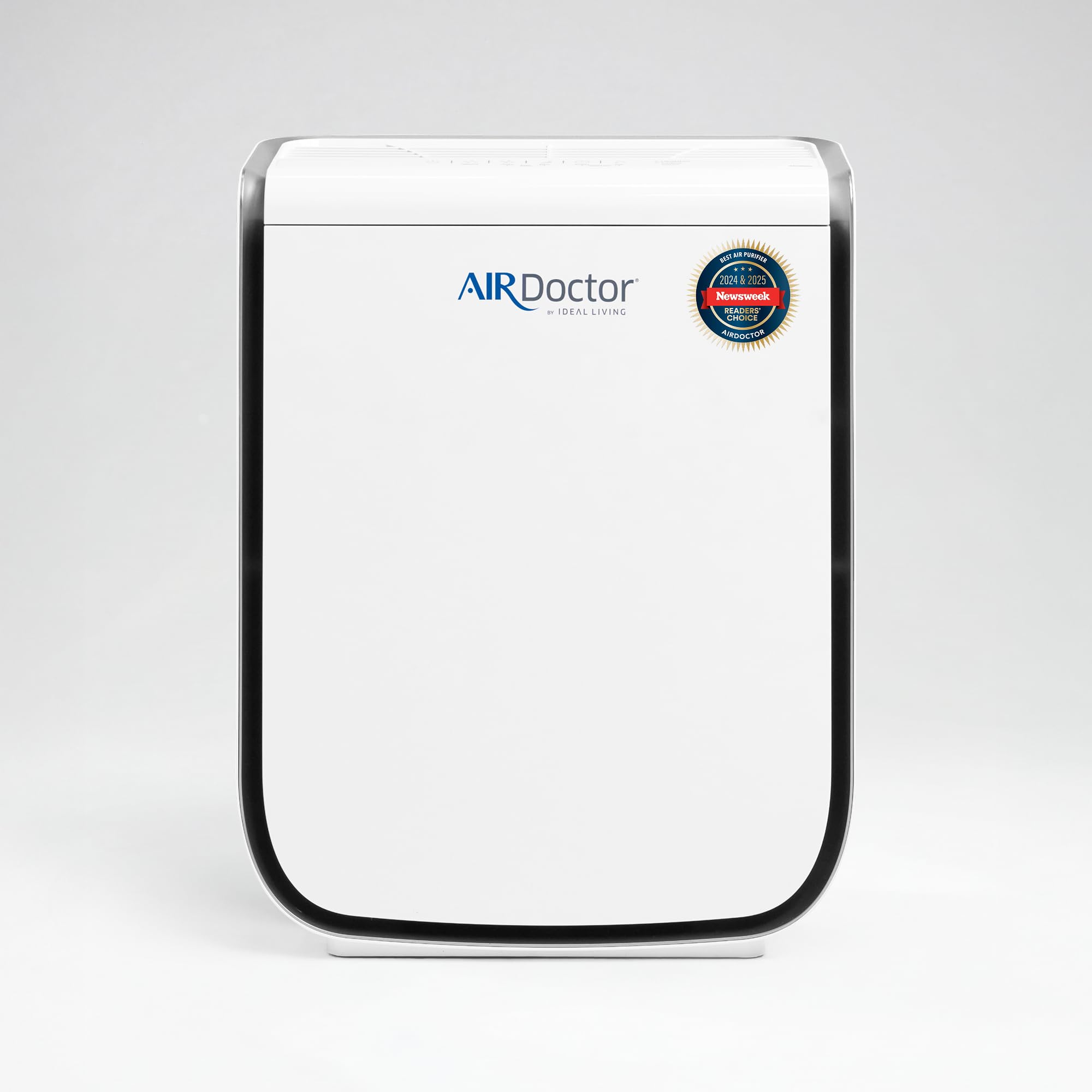 AirDoctor AD2000 front view showing compact purifier for bedrooms and small rooms