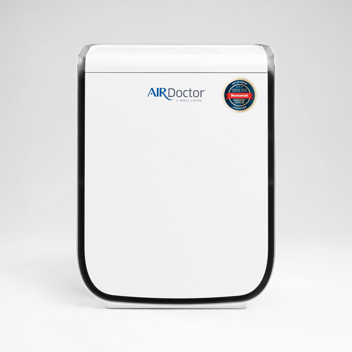 AirDoctor AD2000 front view showing compact purifier for bedrooms and small rooms