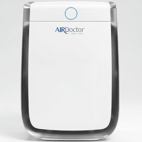 AirDoctor AD3500 front view showing a compact, modern purifier for large rooms.