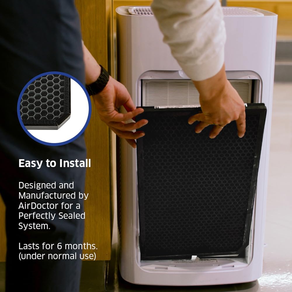 AirDoctor two-filters-pack view highlighting genuine replacements for ongoing unit performance.
