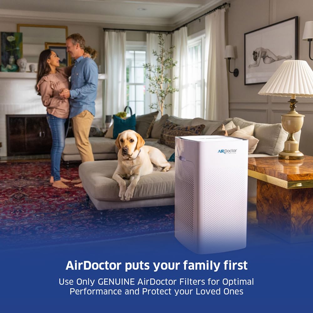 AirDoctor UltraHEPA filter reduces mold spores and fine particles in the home.