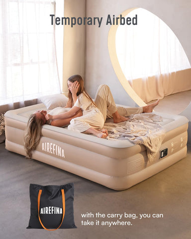 Airefina mattress undergoing 72-hour leakproof testing for durability.