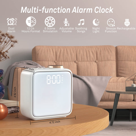 AirIVO rechargeable battery keeps the clock ready during outages.