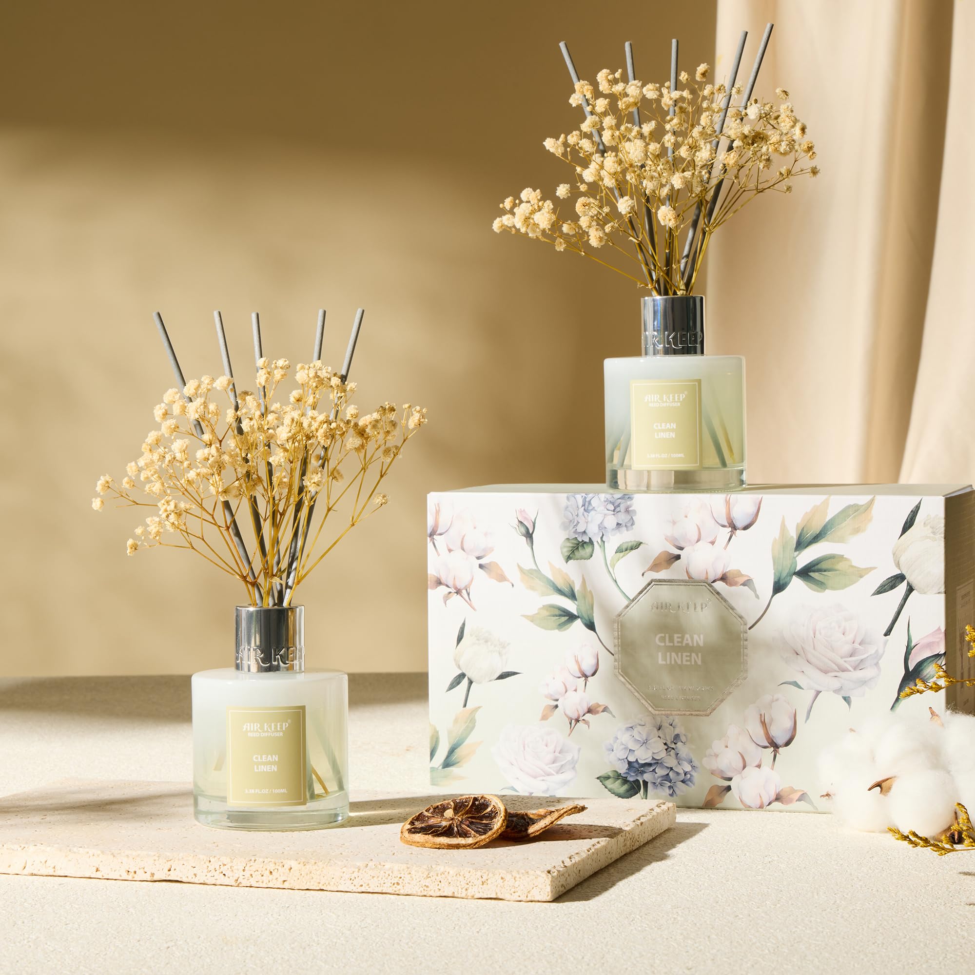 Airkeep diffuser sticks spread a soft fragrance through an open-plan space