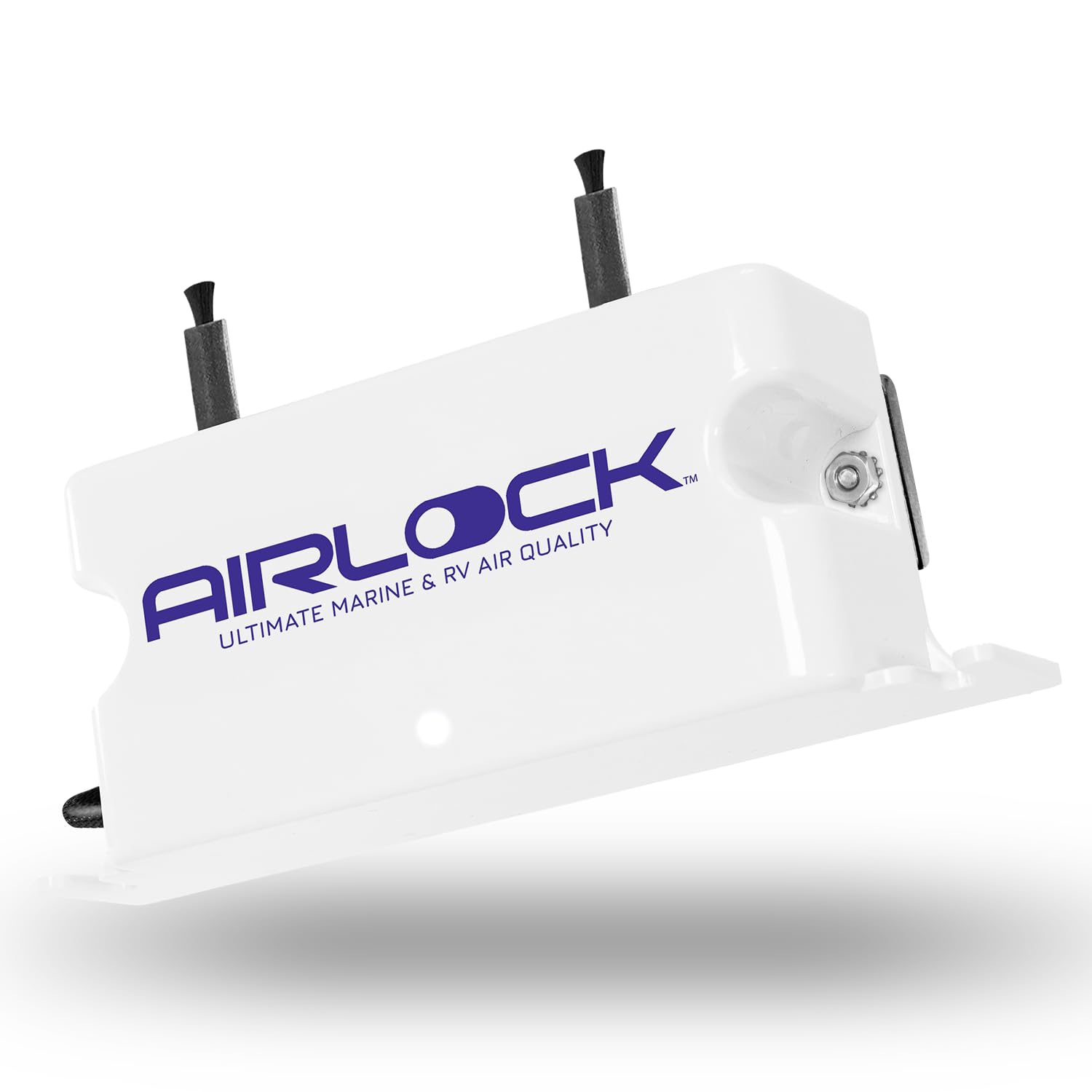 Airlock One compact design fits boats and RVs with unobtrusive odor control.