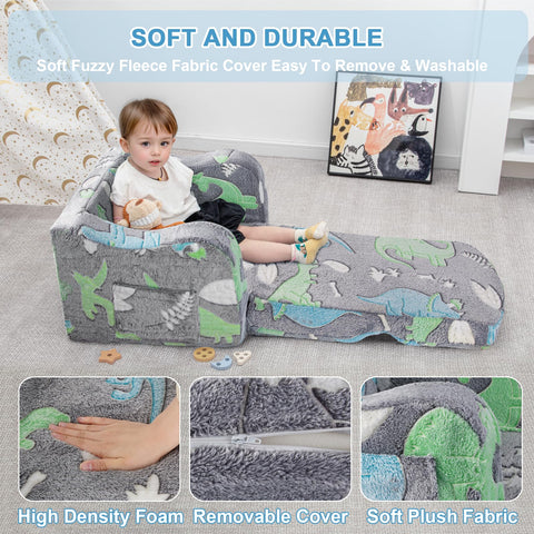 Airpanda toddler couch moves easily between playroom and bedroom