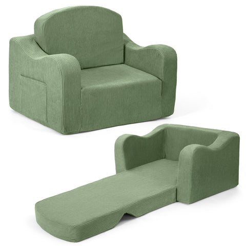 Airpanda Comfy Toddler Chair fold-out couch for cozy reading and nap time.