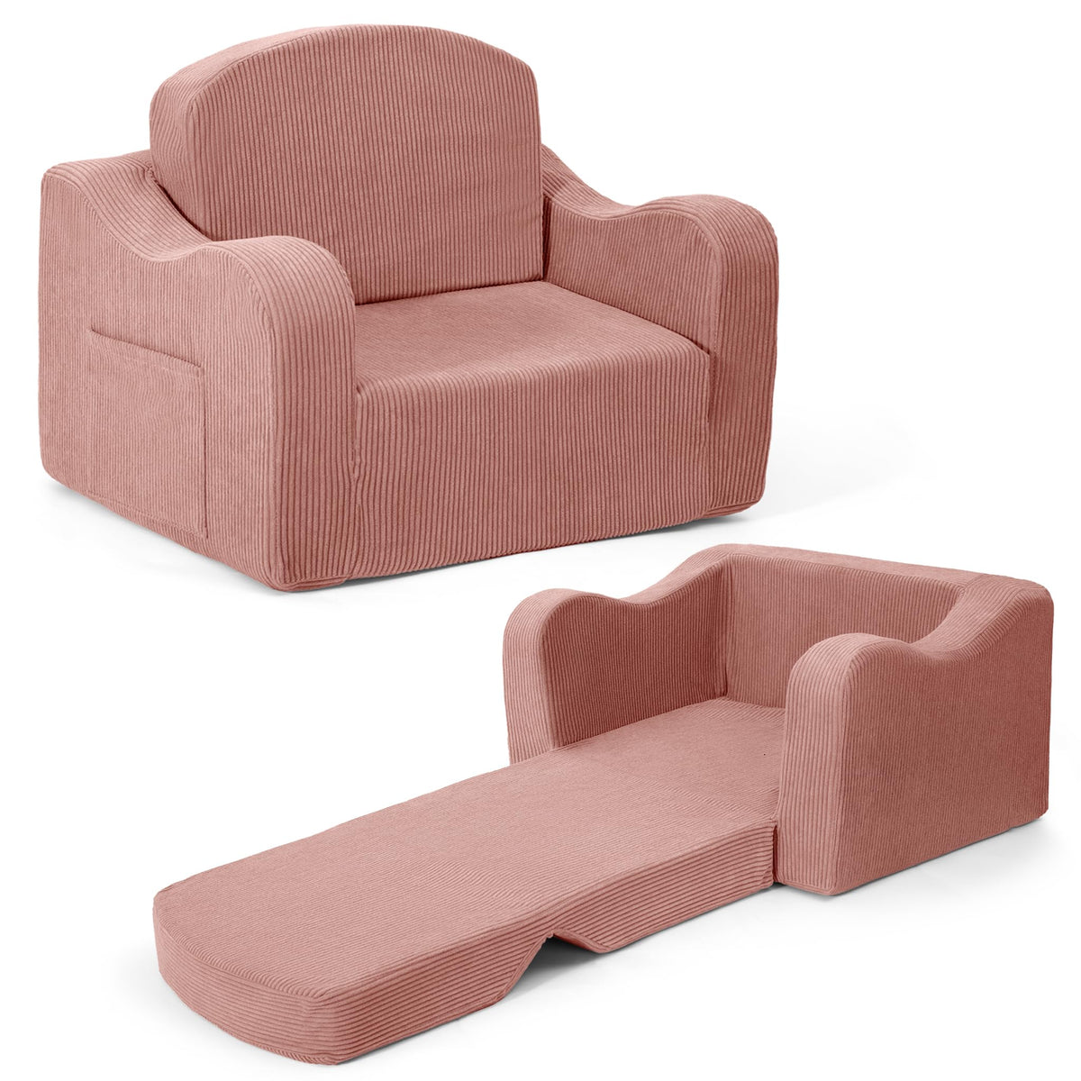 Airpanda comfy toddler chair pink for cozy storytime and naps
