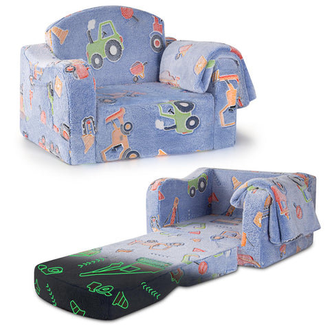 Airpanda Comfy toddler chair with blanket fold-out for cozy seating and naps.