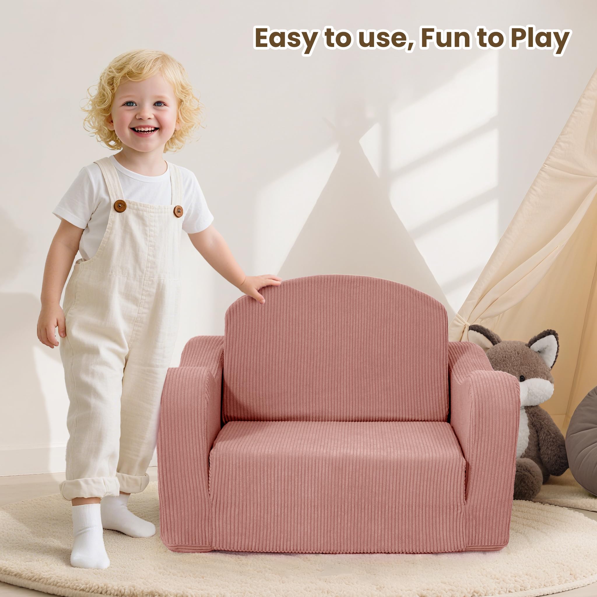 Airpanda machine-washable removable cover pink for easy cleanup