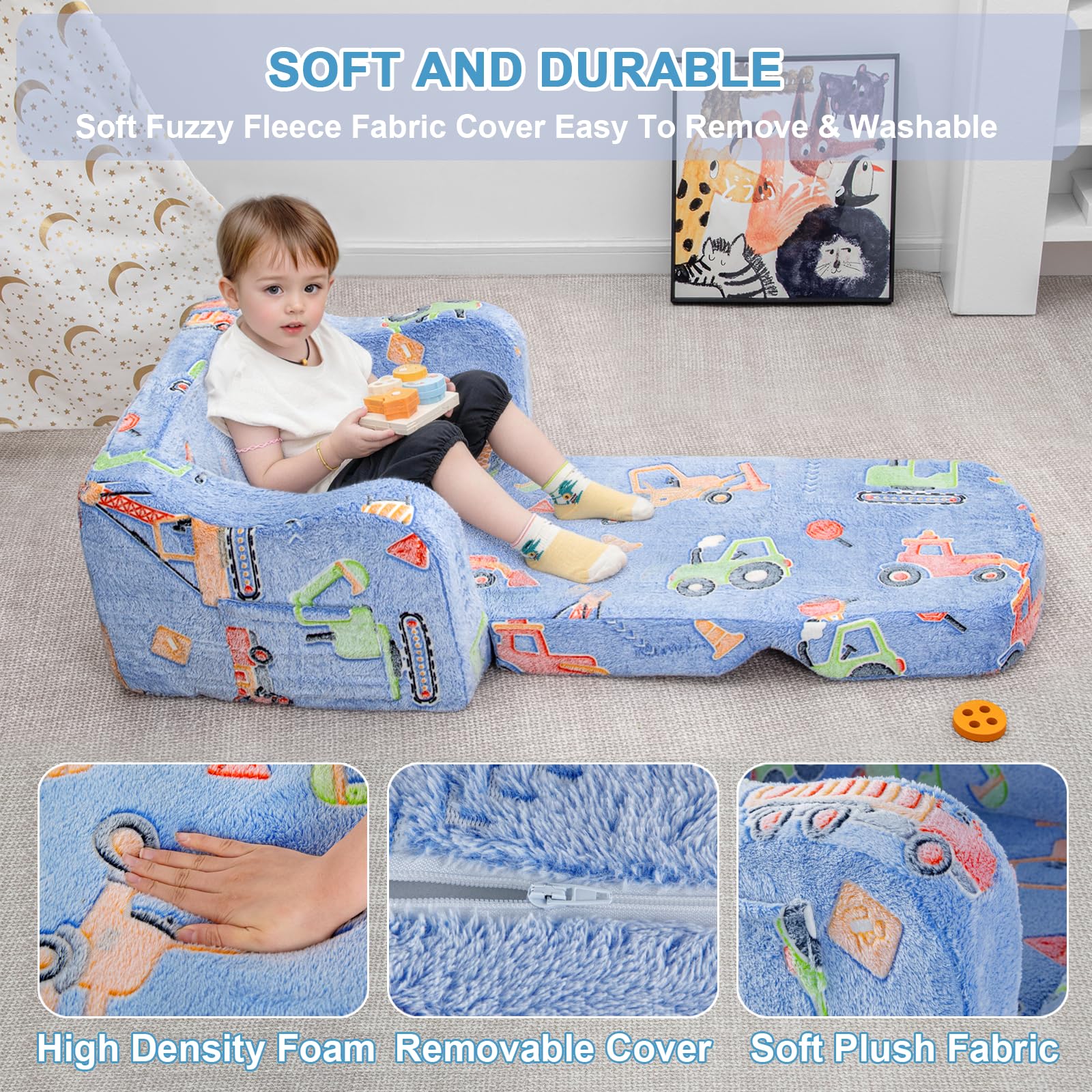 Airpanda Removable machine-washable cover makes quick cleanup easy.