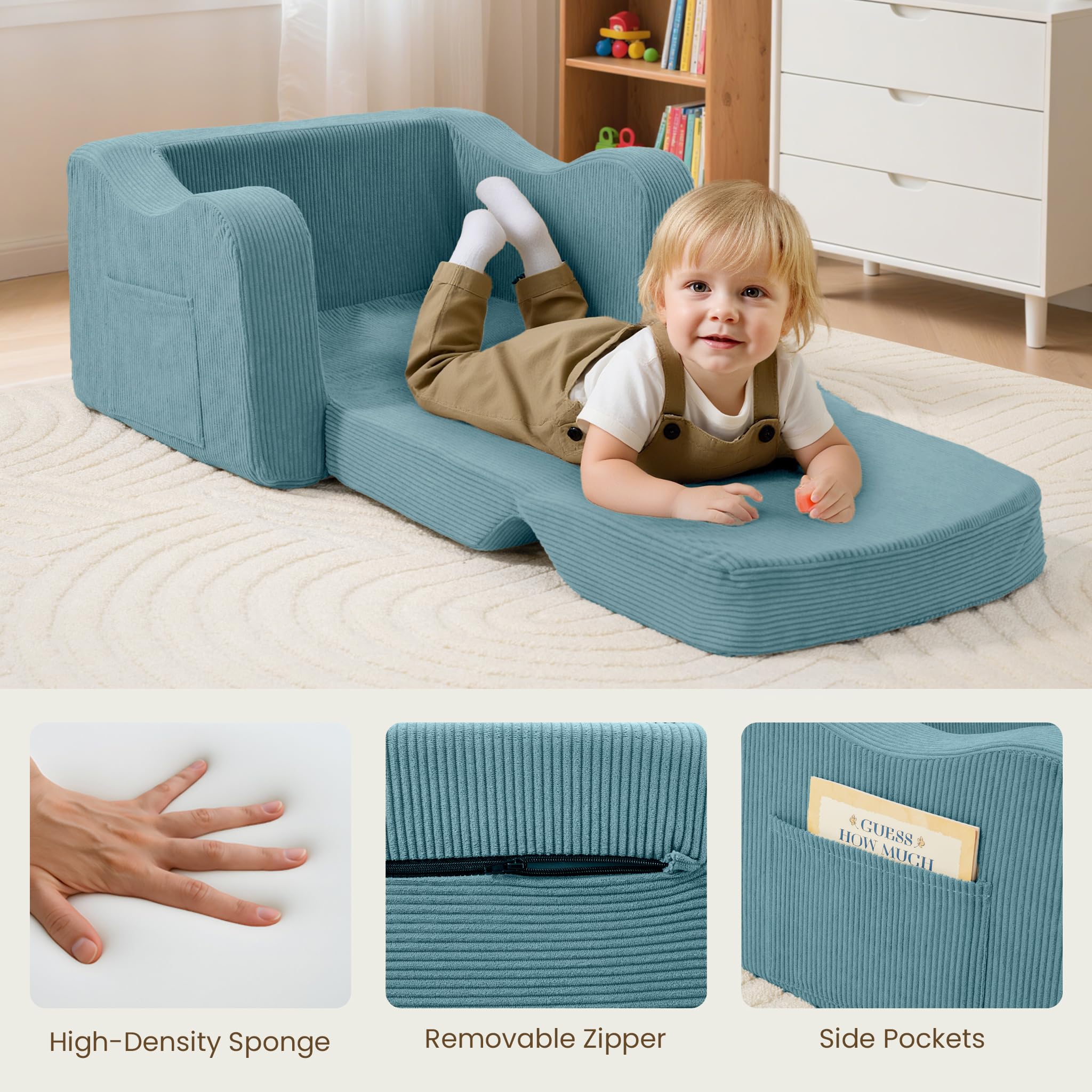 Airpanda Safe Design with rounded edges protects little ones.