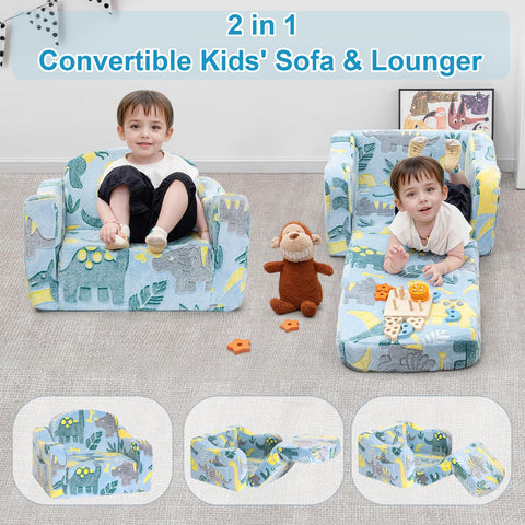 Airpanda two-in-one fold-out couch offers versatile play and lounging