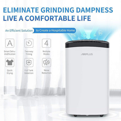 AIRPLUS AP1907 four universal casters enable smooth relocation without floor damage