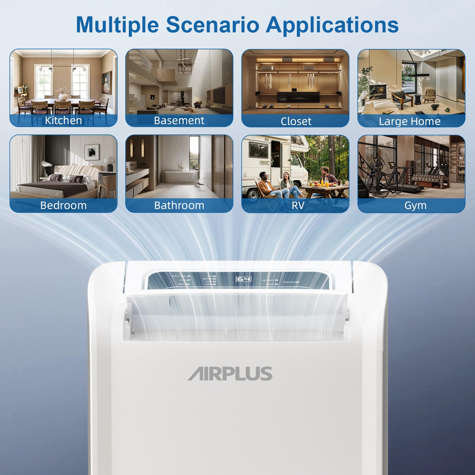 AirPlus removable filter for quick cleaning and maintenance.