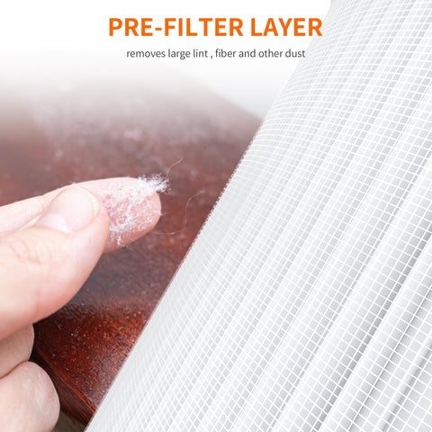 Activated carbon layer in AirROMI A2001 filter adsorbing odors