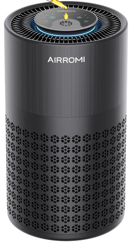 AIRROMI A2001 front view, compact design ideal for bedrooms and small spaces.