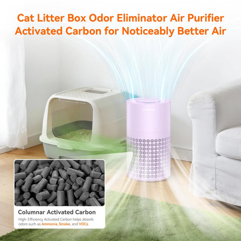 AirROMI A2001 helps reduce pet hair and odors in living spaces